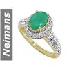 Image 1 : 1.40 ct Emerald & Diamond Ring 14kt Gold