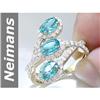 Image 1 : 2.48 ct Apatite & Diamond Ring 14kt Gold