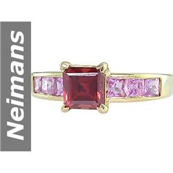 1.78 ct Pink Sapphire & Pink Tourmaline Ring 14kt Gold