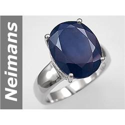Massive 10.00 ct  Genuine Sapphire Ring 14kt Gold