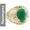 Image 1 : 3.09 ct Emerald & Diamond Ring 14kt Gold