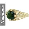 Image 1 : 2.20 ct Green Tourmaline Ring 14kt Gold