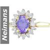 Image 1 : 1.11 ct Tanzanite & Diamond Ring 14kt Gold