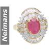 Image 1 : 4.51 ct Ruby & Diamond Ring 14kt Gold