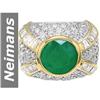 Image 1 : 6.55 ct Emerald & Diamond Ring 14kt Gold