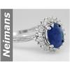 Image 1 : 2.74 ct Sapphire & Diamond Ring 14kt Gold