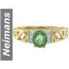 .95 ct Green Sapphire & Diamond Ring 14kt Gold