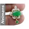 4.53 ct Emerald & Diamond Pendant 14kt Gold