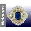 1.66 ct Sapphire & Diamond Ring 14kt Gold