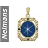 27.32 ct Sapphire & Star Sapphire Pendant 14kt Gold