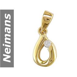 .06 ct Diamond Pendant 14kt Gold