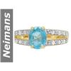 Image 1 : 1.50 ct Apatite & Diamond Ring 14kt Gold
