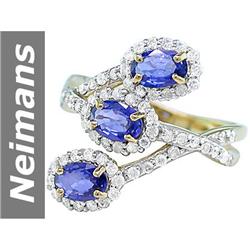 2.48 ct Ceylon Sapphire & Diamond Ring 14kt Gold