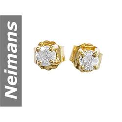 .25 ct Diamond Earrings 14kt Gold