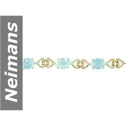 8.80 ct Aquamarine Bracelet 14kt Gold