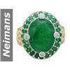 Image 1 : 8.99 ct Emerald & Diamond Ring 14kt Gold