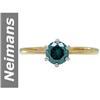 Image 1 : .50 ct Blue Diamond Ring 14kt Gold