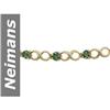 4.50 ct Green Sapphire Bracelet 14kt Gold