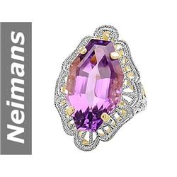 10.50 ct Amethyst Ring 14kt Gold