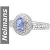 Image 1 : .77 ct Tanzanite & Diamond Ring 14kt Gold