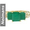 Image 1 : 4.94 ct Emerald & Diamond Ring 14kt Gold