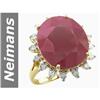 Image 1 : 15.46 ct Ruby & Diamond Ring 14kt Gold
