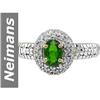 Image 1 : .79 ct Chrome Diopside & Diamond Ring 14kt Gold
