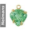 Image 1 : 20.30 ct Green Amethyst Pendant 14kt Gold