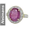 Image 1 : 6.36 ct Ruby & Diamond Ring 14kt Gold
