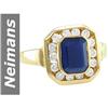 Image 1 : 2.06 ct Sapphire & Diamond Ring 14kt Gold