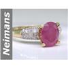 Image 1 : 2.23 ct Ruby & Diamond Ring 14kt Gold