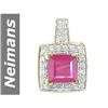 Image 1 : 1.67 ct Ruby & Diamond Pendant 14kt Gold