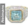 Image 1 : 5.53 ct Aquamarine & Diamond Ring 14kt Gold