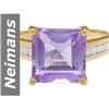 Image 1 : 5.80 ct Amethyst & Diamond Ring 14kt Gold