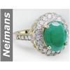 Image 1 : 5.84 ct Emerald & Diamond Ring 14kt Gold