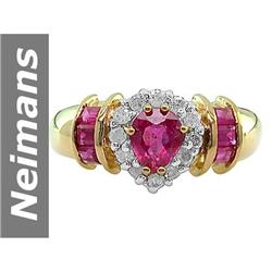 1.99 ct Ruby & Diamond Ring 14kt Gold