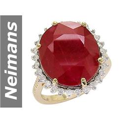 109 21.89 ct Ruby & Diamond Ring 14kt Gold