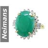 Image 1 : 18.92 ct Emerald & Diamond Ring 14kt Gold