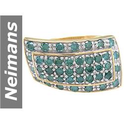 1.53 ct Blue Diamond Ring 14kt Gold