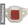 Image 1 : 3.55 ct Ruby & Diamond Ring 14kt Gold