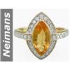 Image 1 : 1.91 ct Citrine & Diamond Ring 14kt Gold