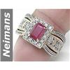Image 1 : 1.59 ct Ruby & Diamond Ring 14kt Gold