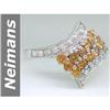Gem quality 1.00 ct Yellow Sapphire & Diamond Ring 14kt Gold