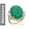 Image 1 : 19.00 ct Emerald & Diamond Ring 14kt Gold