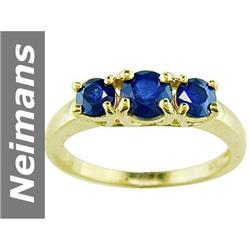 1.46 ct Blue Sapphire Ring 14kt Gold