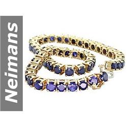 21.07 ct Sapphire Bracelet 14kt Gold
