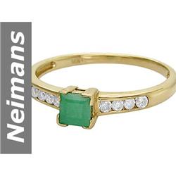 .45 ct Emerald & Diamond Ring 14kt Gold