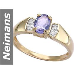 .82 ct Tanzanite & Diamond Ring 14kt Gold