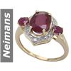Image 1 : 3.48 ct Ruby & Diamond Ring 14kt Gold