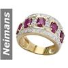 Image 1 : Quality 3.7 ct Ruby & Diamond Ring 14kt Gold NR